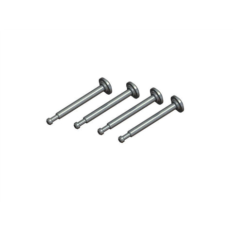 ARA713032 Shock Mount Pin 3x33mm Silver (4)-PARTS-Mike's Hobby