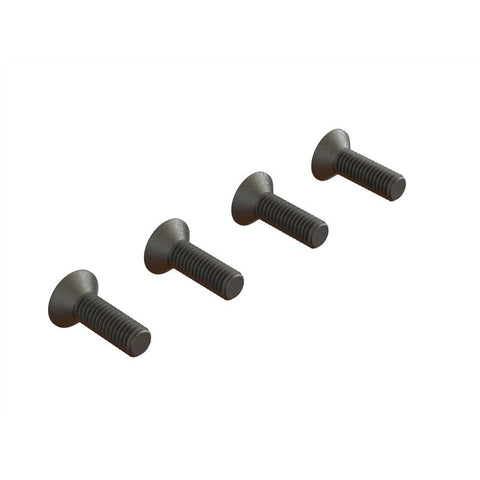 ARA722516 Flat Head Hex Machine Screw M5x16mm (4)-HARDWARE-Mike's Hobby