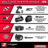 ARA8708V6T1 1/8 KRATON 6S EXB 4X4 RTR Brushless Speed Truck, BLACK-Cars & Trucks-Mike's Hobby