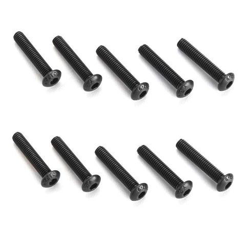 ARAC9840 AR721316 Button Head Screw 3x16mm (10)-HARDWARE-Mike's Hobby
