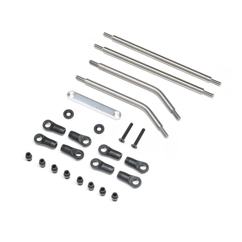 AXI-2204 Front Upper/Lower Links Set, Titanium: AXP8-PARTS-Mike's Hobby