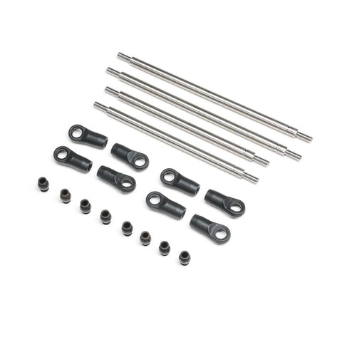 AXI-2207 Rear Upper/Lower 4WS Links Set, Titanium: AXP8-PARTS-Mike's Hobby