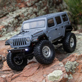AXI00002V3 1/24 SCX24 Jeep Wrangler JLU 4X4 Rock Crawler Brushed RTR-1/24TH SCALE CRAWLER-Mike's Hobby