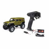 AXI00002V3 1/24 SCX24 Jeep Wrangler JLU 4X4 Rock Crawler Brushed RTR-1/24TH SCALE CRAWLER-Mike's Hobby