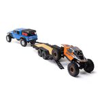 SCX24 Flat Bed Vehicle Trailer with LED Taillights:1/24th-1/24TH SCALE CRAWLER-Mike's Hobby