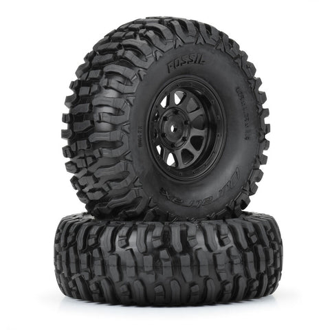 DTX407710 Duratrax 1/10 Fossil Font/Rear 1.9" Crawler Tires MTD 12mm Black Kodiak (2)-WHEELS AND TIRES-Mike's Hobby