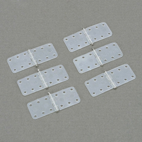 DUB118 DUBRO Hinge, Nylon, Small (6)-PARTS-Mike's Hobby
