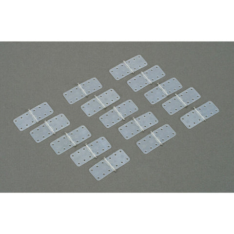 DUB119 DUBRO Hinge, Nylon, Small (15)-PARTS-Mike's Hobby