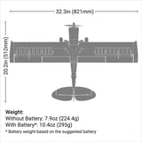EFL02150D E-Flite Micro Scrappy 800mm BNF Basic with AS3X and SAFE Select-Planes-Mike's Hobby