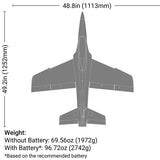 EFL02450 E-FLITE Habu XS (eXtra Sport) 80mm EDF BNF Basic with AS3X+ and SAFE Select-Planes-Mike's Hobby