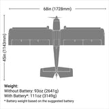 EFL02550 E-FLITE Super Timber 1.7m BNF Basic with AS3X and SAFE Select-Planes-Mike's Hobby