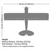 EFL124500 Carbon-Z Cub SS 2.1m BNF Basic with AS3X and SAFE Select-Planes-Mike's Hobby