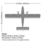 EFL32050CF DHC-6 Twin Otter 1.4m BNF Basic with AS3X+ and SAFE Select-Planes-Mike's Hobby
