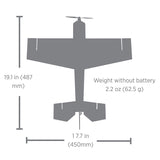 EFLU02050 UMX Eratix 3D FF (Flat Foamy) 450mm BNF Basic with AS3X and SAFE Select-Planes-Mike's Hobby