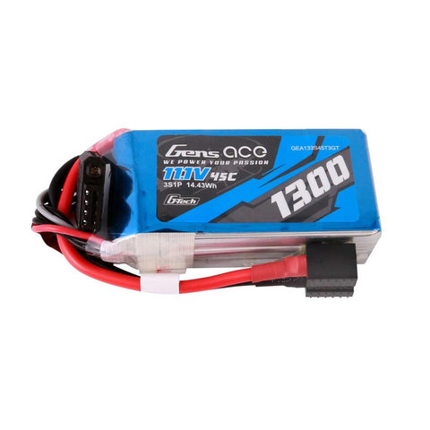 GEA133S45T3GT 11.1V 1300mAh 3S 45C G-Tech Smart LiPo: Universal-LiPo Battery-Mike's Hobby