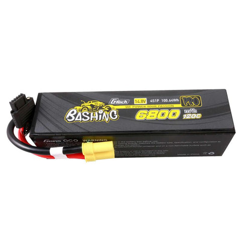GEA684S12E5GT Gens Ace G-tech Bashing Series 6800mAh 14.8V 120C 4S1P Lipo Battery With EC5-LiPo Battery-Mike's Hobby
