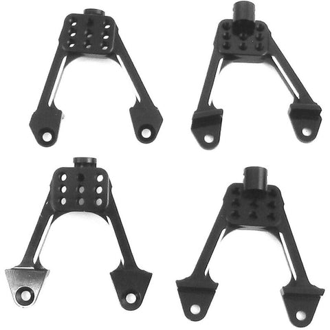 HRASCX28301 Hot Racing Aluminum Front & Rear Adjustable Shock Towers: Axial SCX10 II-PARTS-Mike's Hobby
