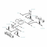HRASXTY133H Hot Racing Brass No-Flex Link Set, 1/30 Axial SCX30-PARTS-Mike's Hobby