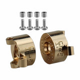 HRASXTY21H Hot Racing Brass 7.6g Front Steering Knuckles, 1/30 Axial SCX30-PARTS-Mike's Hobby