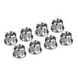 HRASXTY23N08 HOT RACING Aluminum M2 Flange Wheel Nuts, 1/30 Axial SCX30, Silver-HARDWARE-Mike's Hobby