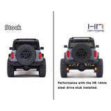 HRASXTY39AW04 Hot Racing Steel +4mm Drive Stub Axles, 1/30 Axial SCX30-PARTS-Mike's Hobby
