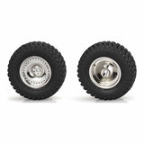 HRASXTY919H08 HOT RACING .7" Brass CL 9.3g Wheels, 1/30 Axial SCX30, Chrome (4)-WHEELS AND TIRES-Mike's Hobby