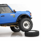 HRASXTY919H08 HOT RACING .7" Brass CL 9.3g Wheels, 1/30 Axial SCX30, Chrome (4)-WHEELS AND TIRES-Mike's Hobby