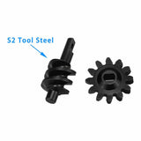 HRASXTY9212C HOT RACING Steel 12T Center Worm Gear Set, 1/30 Axial SCX30-PARTS-Mike's Hobby