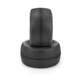 JCO4063-02 JConcepts 1/10 Double Dees V2 2.2" Stadium Truck Tires, Green Compound (2)-WHEELS AND TIRES-Mike's Hobby