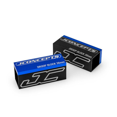 JCO5019 JConcepts Aluminum 30mm x 36mm Drop Block (2)-Tools-Mike's Hobby