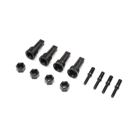 LOS-1935 Wheel Axle & Hex Set: NASCAR-PARTS-Mike's Hobby