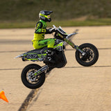 LOS-2310 LOSI 1/4 Promoto-SM FXR Supermoto Motorcycle RTR (Battery and Charger Included), White-Cars & Trucks-Mike's Hobby