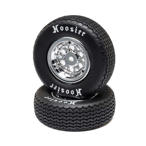 LOS-2418 Front Tire Set, Mounted, Standard (HARD): 22S Sprint-WHEELS AND TIRES-Mike's Hobby