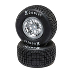 LOS-2425 Rear Tire Set, Mounted, Standard (HARD): 22S Sprint-WHEELS AND TIRES-Mike's Hobby