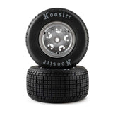 LOS-4641 Losi Hoosier Tires, Soft, Mounted, Satin Aluminum, Left/Right (2): 22S DLM