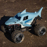 LOS01026T3 1/18 Mini LMT Megalodon 2S 4X4 RTR Brushed Monster Truck (Battery & Charger Included), Blue-Cars & Trucks-Mike's Hobby