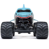 LOS01026T3 1/18 Mini LMT Megalodon 2S 4X4 RTR Brushed Monster Truck (Battery & Charger Included), Blue-Cars & Trucks-Mike's Hobby