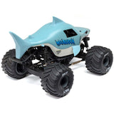 LOS01026T3 1/18 Mini LMT Megalodon 2S 4X4 RTR Brushed Monster Truck (Battery & Charger Included), Blue-Cars & Trucks-Mike's Hobby
