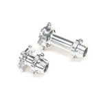 LOS362005 Aluminum Hub Set, Machined, Silver : PM-MX-PARTS-Mike's Hobby