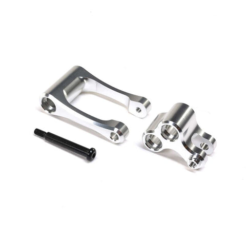 LOS364001 Aluminum Knuckle & Pull Rod, Silver: PM-MX-PARTS-Mike's Hobby