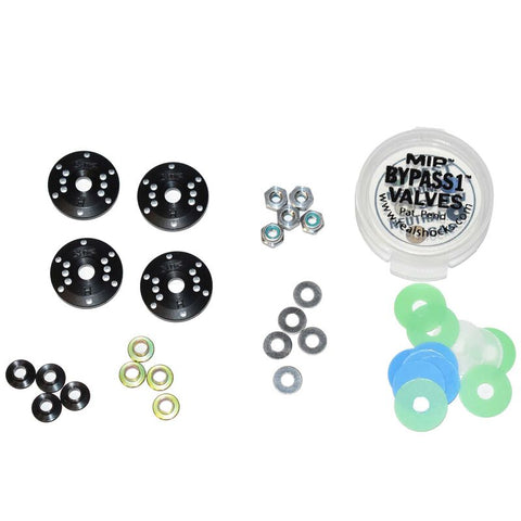 MIP24400 MIP 1/8 Bypass1 Hi-Flow Tapered Piston Kit (4) (6-Hole x 1.3mm)-PARTS-Mike's Hobby