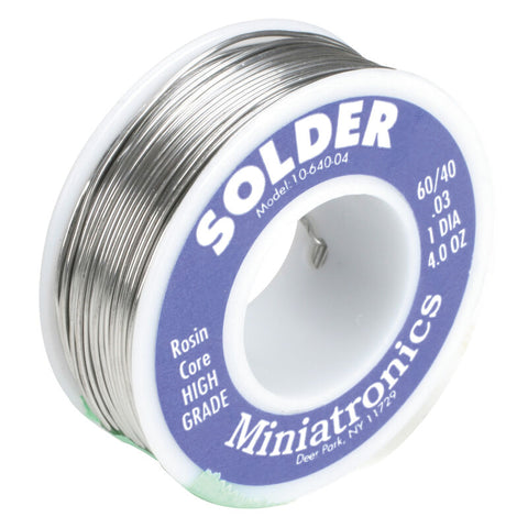 MNT1064004 Rosin Core Solder 60/40, 4oz-electronics-Mike's Hobby