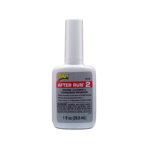 PAAPT31 ZAP After Run 2 Engine Cleaner and Corrosion Inhibitor, 1 oz-NITRO ENGINE ACCESSORIES-Mike's Hobby