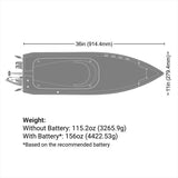 PRB-2171 PRO BOAT 36" Pro Boat Sonicwake V3