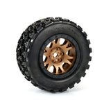 PRO1013115 Pro-Line Limited Edition Badlands MX43 Pro-Loc F/R Mounted 24mm Bronze/Black Impulse (2): X-MAXX-WHEELS AND TIRES-Mike's Hobby