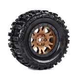 PRO1015115 Pro-Line Limited Edition Trencher Pro-Loc F/R Mounted 24mm Gray/Black Impulse (2): X-MAXX-WHEELS AND TIRES-Mike's Hobby