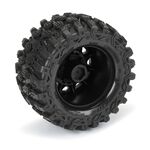 Hyrax 2.8" Tires MTD Black 6x30 Stampede F/R-Mike's Hobby