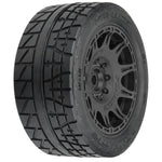 PRO1020511 PRO-LINE 1/6 Menace HP BELTED F/R 5.7” Tires MTD 24mm Black Raid 8x48 Hex (2)-WHEELS AND TIRES-Mike's Hobby