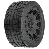 PRO1020511 PRO-LINE 1/6 Menace HP BELTED F/R 5.7” Tires MTD 24mm Black Raid 8x48 Hex (2)-WHEELS AND TIRES-Mike's Hobby