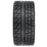PRO1020511 PRO-LINE 1/6 Menace HP BELTED F/R 5.7” Tires MTD 24mm Black Raid 8x48 Hex (2)-WHEELS AND TIRES-Mike's Hobby